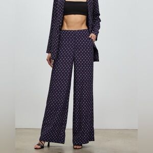 NEW Staud Park Printed Wide-Leg Pants Size 6